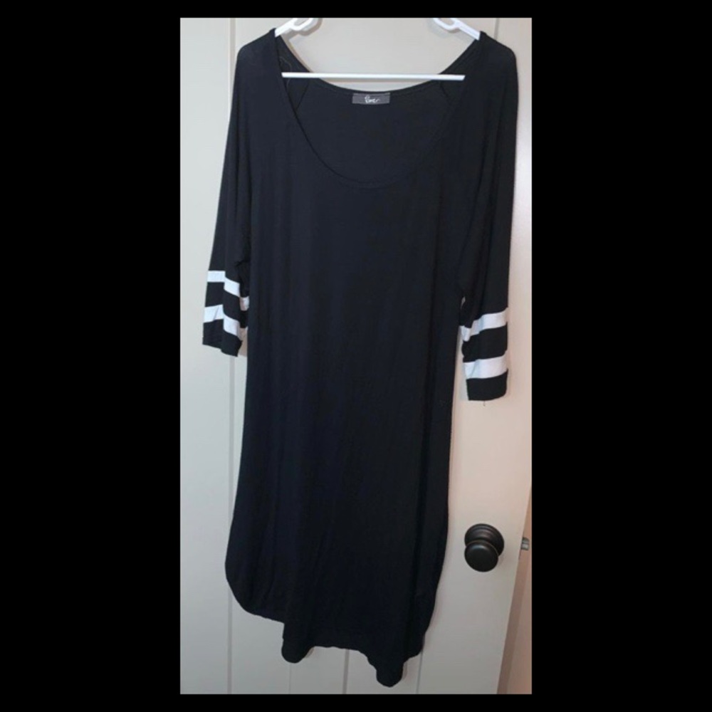Black t-shirt dress